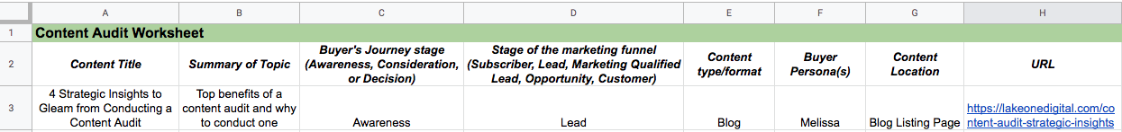 content audit example