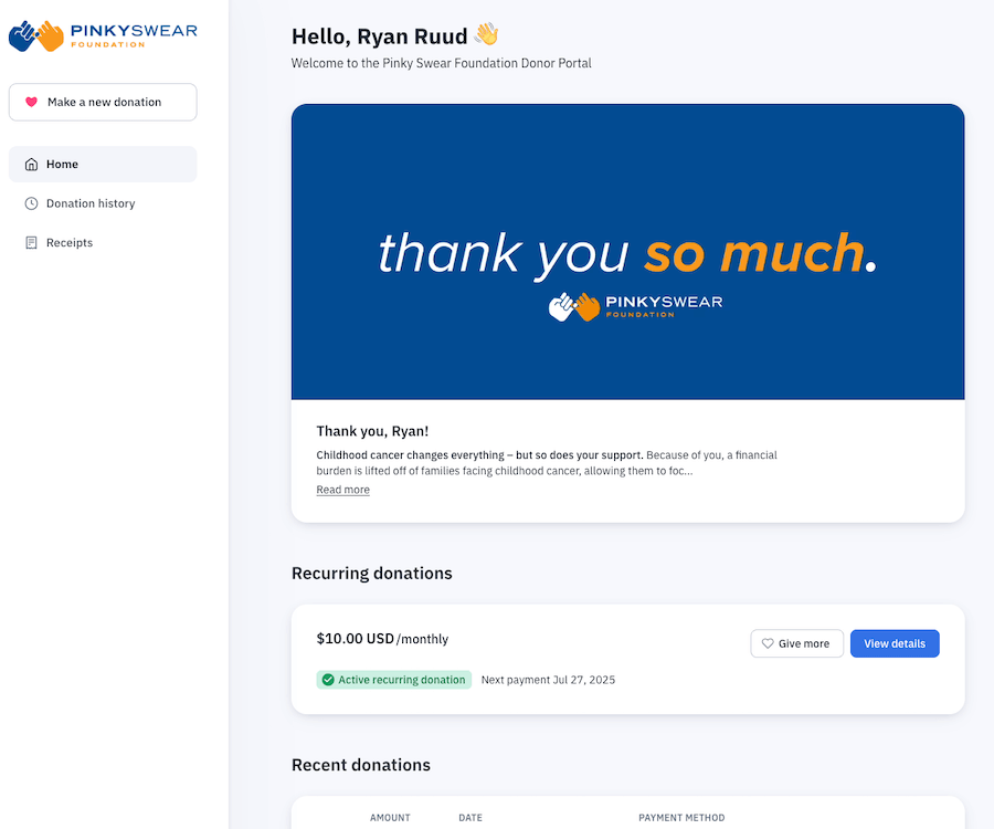 donor portal donor portal